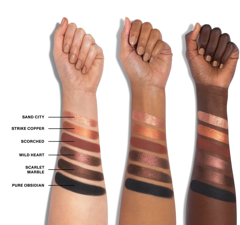 MORPHE 18W NaturalWonder Artistry Palette ArmSwatches Row3