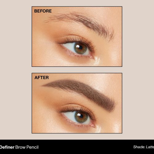 Morphe 2023 Brow Definer BeforeAfter Latte