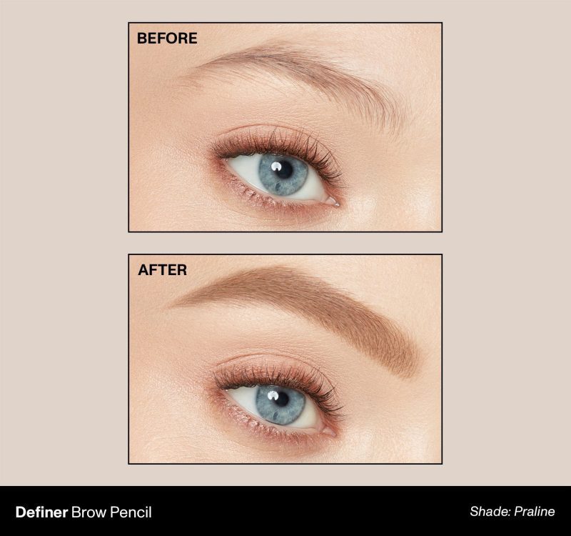 Morphe 2023 Brow Definer BeforeAfter Praline