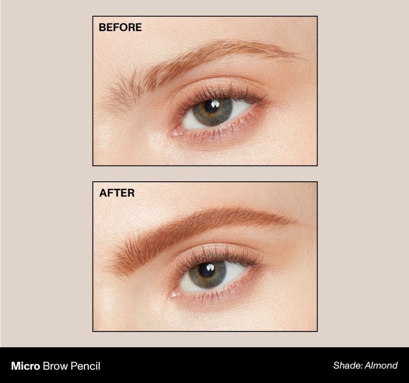 Morphe 2023 Brow Micro BeforeAfter Almond