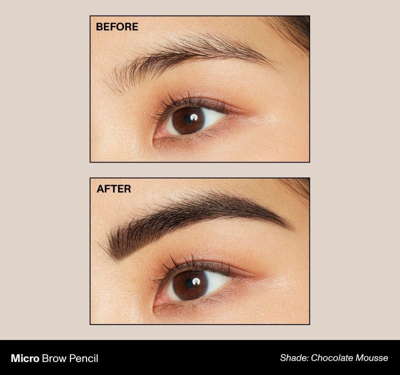 Morphe 2023 Brow Micro BeforeAfter ChocolateMousse