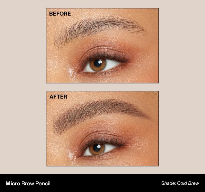 Morphe 2023 Brow Micro BeforeAfter ColdBrew