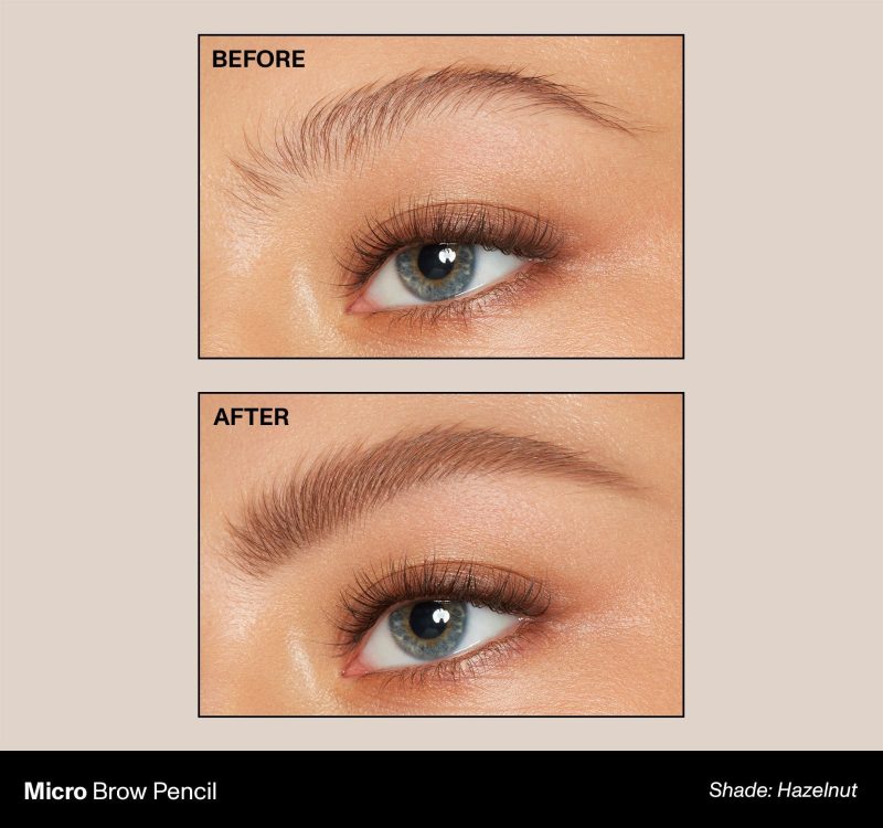 Morphe 2023 Brow Micro BeforeAfter Hazelnut