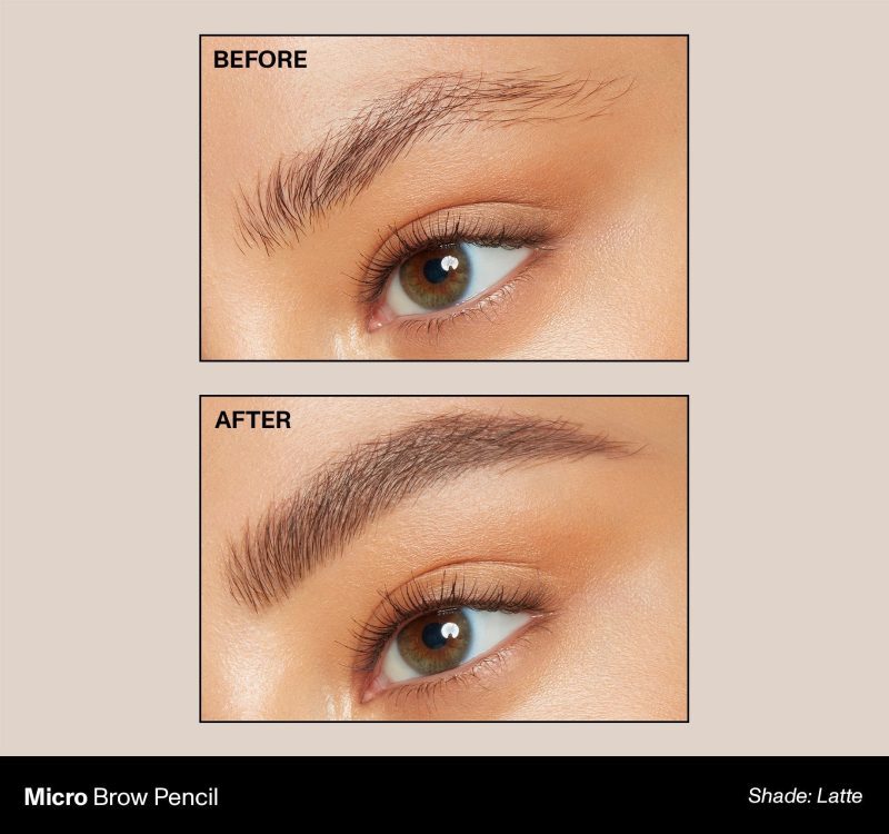 Morphe 2023 Brow Micro BeforeAfter Latte