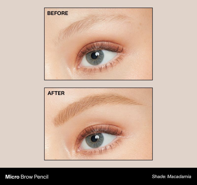 Morphe 2023 Brow Micro BeforeAfter Macadamia