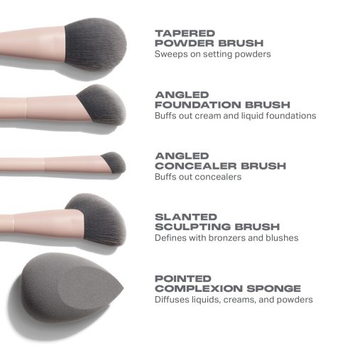 Morphe 2024 Shaping Essentials Brush Infographics Designed Asset Face