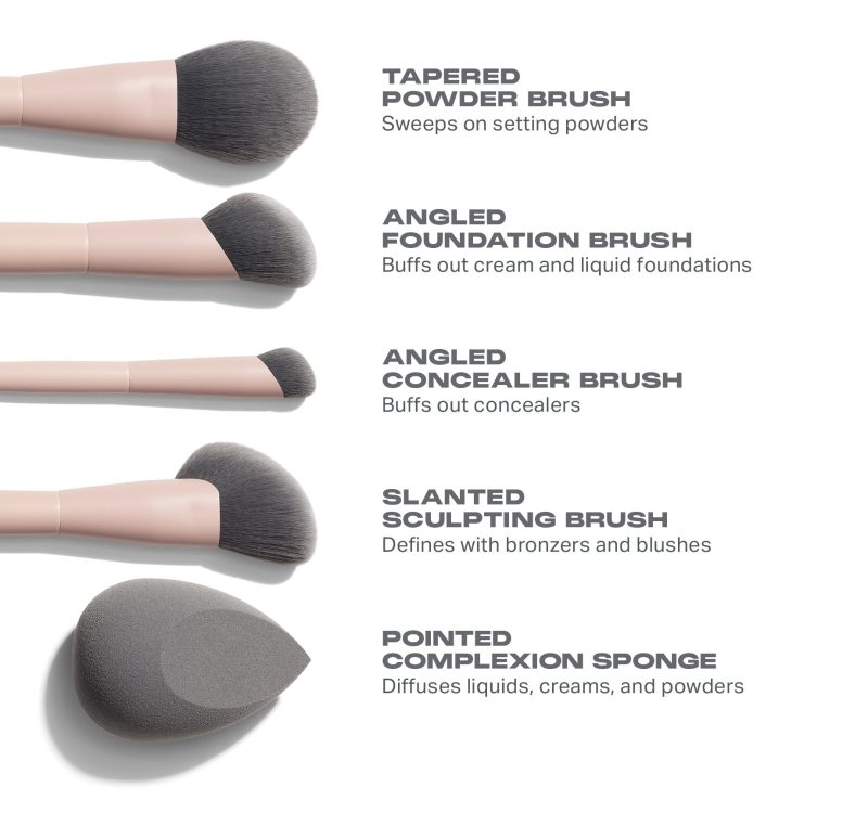 Morphe 2024 Shaping Essentials Brush Infographics Designed Asset Face