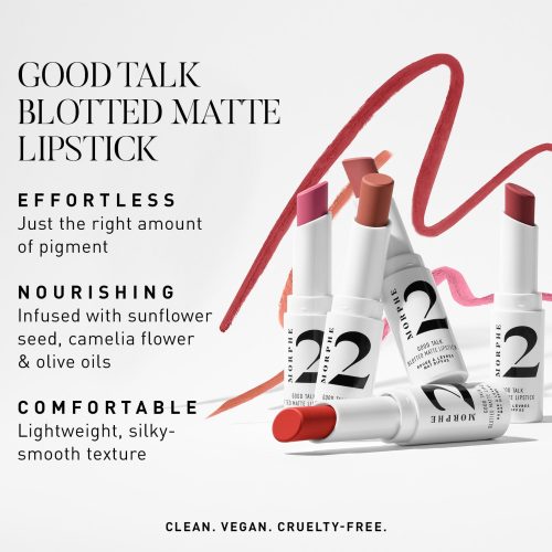 Morphe2 2022 Good Talk Blotted Lipstick Benefits