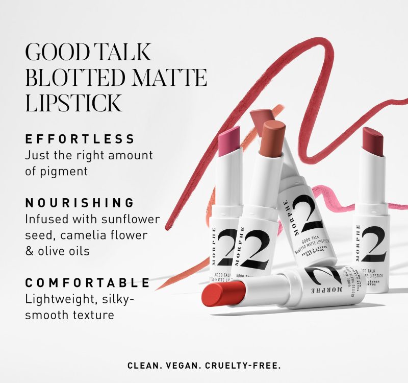 Morphe2 2022 Good Talk Blotted Lipstick Benefits