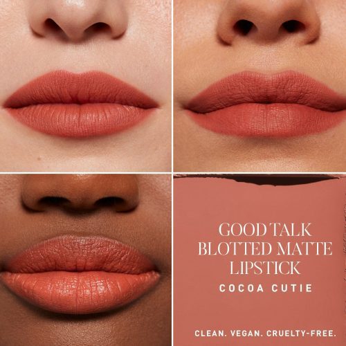 Morphe2 2022 Good Talk Blotted Lipstick Macro Cocoa Cutie