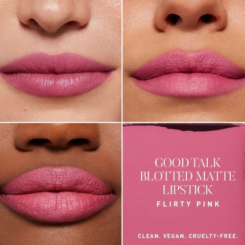 Morphe2 2022 Good Talk Blotted Lipstick Macro Flirty Pink