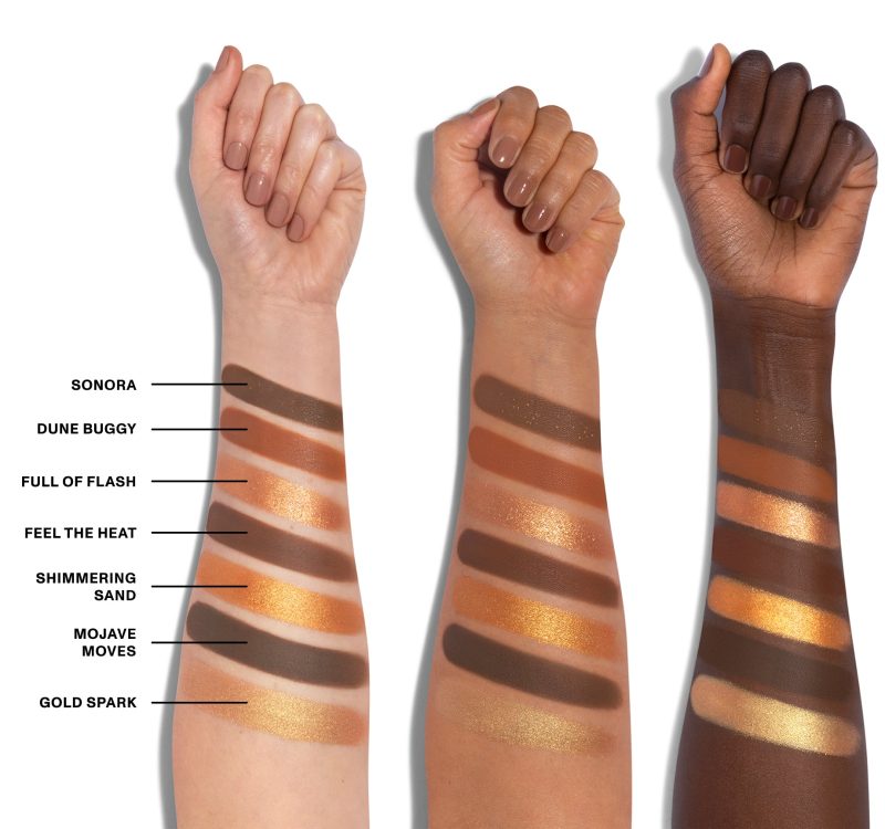 Morphe GildedDesert Palette ArmSwatch Row3